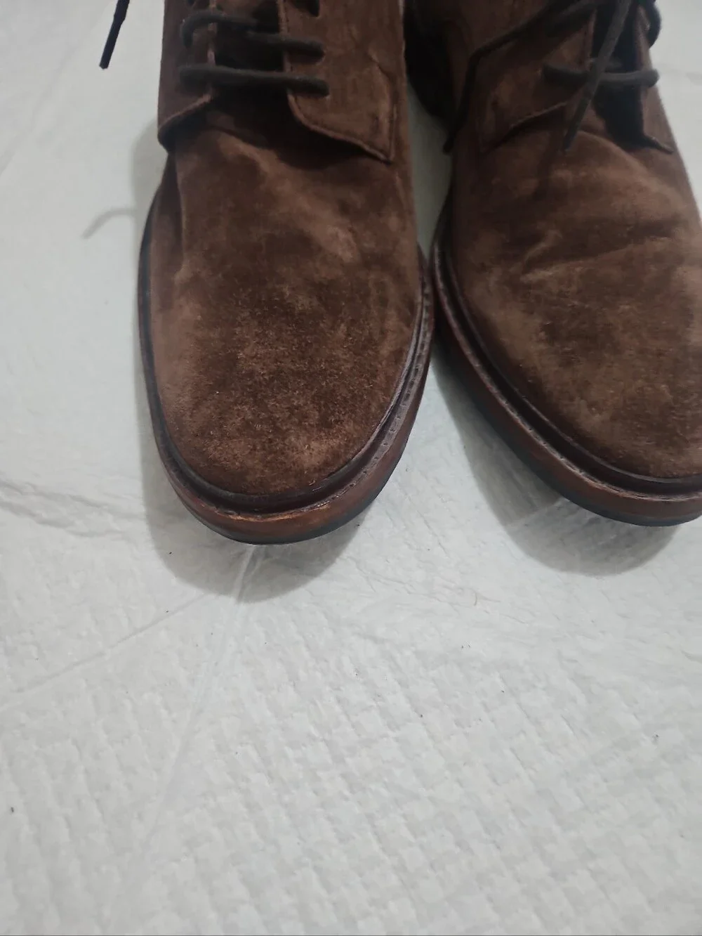 Cole Haan Men's Brown Suede Derby Shoes - Classic Lace-Up Dress Shoes Sz 9.5